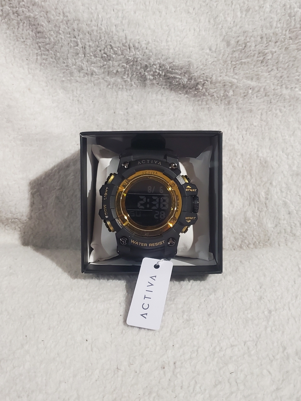 Ativa Black and Gold Digital Sport Watch